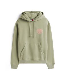 Tommy Jeans Sudadera 'NOVELTY', Hombres, verde pastel / blanco, talla XS