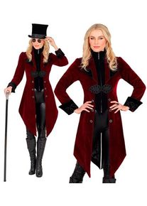 Widmann MANTEAU GOTHIQUE EN VELOURS ROUGE BORDEAUX
