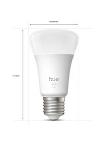 PHILIPS Hue, Leuchtmittel, White A60 (E27, 1100 lm, 2 x)