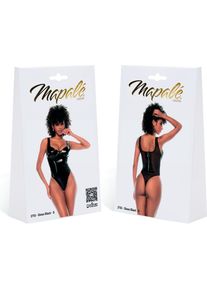 Mapale, Damen, Bodys, Bodysuit - M - Schwarz glänzend, Schwarz, (M)
