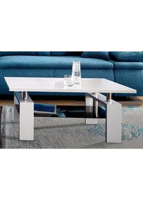PAROLI , Couchtisch, in Hochglanz-Optik , weiß
