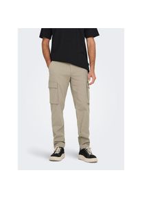 Only & Sons ONLY & SONS , Herren , Cargohose »ONSNEED CARGO 4563 PANT« , chinchilla , Länge 30 , 28 -Länge 30 , 28 , Cargohose von Only & Sons