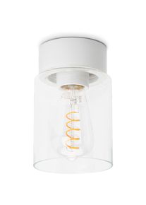 Loftslampe i porcelænscylinder