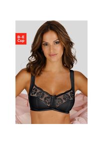 Nuance , Bralette-BH mit hübschem Stickereispitzeneinsatz , schwarz
