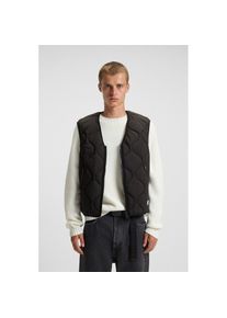 HUGO Blue , Steppweste »Bocolino«, V-Ausschnitt, relaxed fit, Reißverschluss , Black001 , S , S , Steppweste von Hugo Blue Menswear