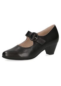 Caprice , Spangenpumps, Abendschuh, Festtagsschuh, Trichterabsatzmit Klettriemchen , schwarz , 36 , 36 , Pumps mit Klettverschluss unter der...