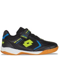 Lotto , Hallenschuh, - mit nichtfärbender Sohle , BLACK-LIME , 27 , 27 , Farbenfroher Hallensportschuh von Lotto für Kids