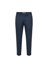 Only & Sons ONLY & SONS, Herren, Chinohose &raquo;ONSMARK SLIM BRUSHED PIQUE 0353 PANTS&laquo;, Blue Nights, L&auml;nge 30, 31 -L&auml;nge 30, Blue Nights, Moderne Hose von Only & Sons