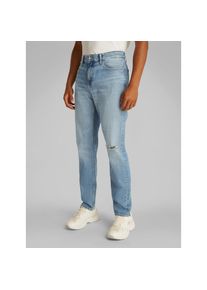 Calvin Klein Jeans, Damen, Destroyed-Jeans &raquo;SLIM TAPER&laquo; in hellblauer Waschung, Denim Light, L&auml;nge 34, 34 -L&auml;nge 34, Denim Light, Jeans mit Risse von 