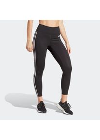 adidas Performance , Trainingstights »TRAIN ESSENTIALS 3-STREIFEN HIGH-WAISTED«, (1 tlg.), (atmungsaktiv, schnell trocknend) , Black , N-Gr , M...