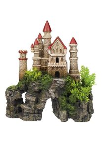 Nobby Aqua Ornaments SCHLOSS mit Pflanzen (Dekoration, sonstige Bauten), Aquarium Dekoration