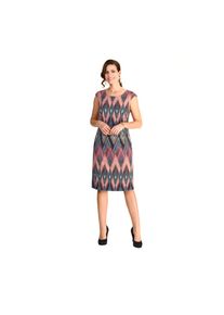 HERMANN LANGE Collection , Jerseykleid, Sommerkleid mit grafischem Muster , grün-schwarz , N-Gr , 48 -N-Gr , 48 , Kleid von Hermann Lange