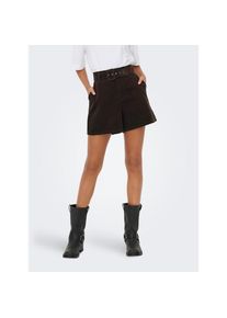 Only, Damen, Shorts &raquo;ONLNESSA HW BELT CORD SHORTS CC PNT&laquo;, Seal Brown, N-Gr, XS (34) -N-Gr, Seal Brown, Cordshorts von Only