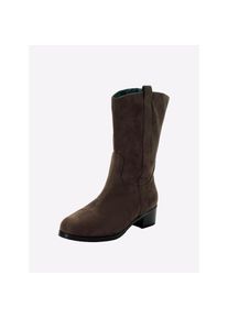 sheego , Weitschaftstiefel , taupe , 40 , 40