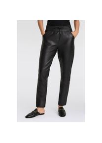 Mauritius, Damen, Lederhose &raquo;MWTamika&laquo; elastischer Taillenbundmti Kordelzug, black, N-Gr, XS (34) -N-Gr, black, Lederhose von GIPSY by Mauritius, 