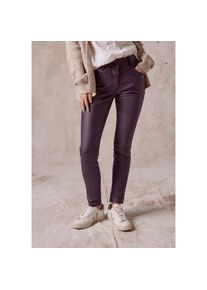 Cecil, Damen, Lederimitathose &raquo;SCARLETT&laquo; im Five-Pocket Style, beloved berry, L&auml;nge 30, 32 -L&auml;nge 30, beloved berry, Beschichtete Hose von Cecil