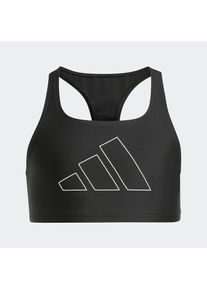 adidas Performance , Kinder , Bustier-Bikini »BIG BARS BIK GY« , Black / White , N-Gr , 146 -N-Gr , 146 , Dieser sportliche Bikini ist teilweise...