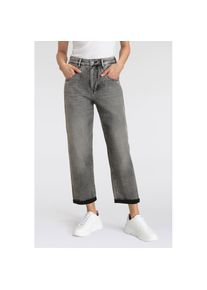 Herrlicher, Damen, Loose-fit-Jeans &raquo;Brooke Denim Brushed&laquo; mit figurbetonenden Abn&auml;hern vorn, rhino, N-Gr, 32 -N-Gr, rhino, Jeans von Herrlicher