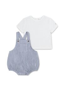 HUGGIES babywear , Starterpaket, mit Rippstruktur , blue fog , 4 (74) , 2-tlg. Baby-Set von Huggies Babywear