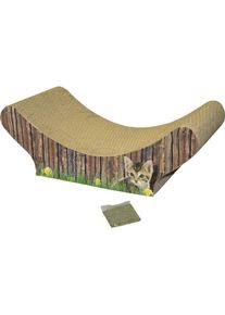 Nobby Kratzbrett aus Karton Wave (17 cm, Beige), Katzenbaum