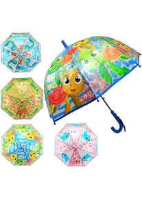 Trifox, Regenschirm, Transparenter Regenschirm mit MIX-Grafiken, Transparent