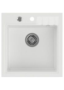Steiner, Spülbecken, PETER 110 Steingran white granite sink, 1 bowl without (20 cm, 52 cm)