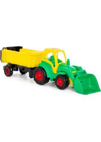 Polesie Traktor mit Frontlader und Anhänger