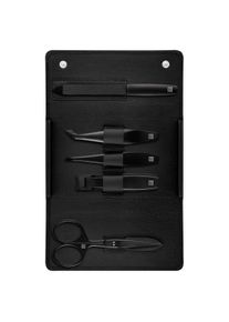 Zwilling Premium Manik&uuml;re Set 5tlg. in Schwarz, Etui mit Druckknopf