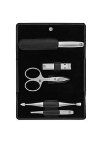 Zwilling Premium Manik&uuml;re Set 5tlg., Leder Etui mit Druckknopf