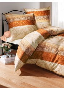 Irisette unisex Bedtextiel in terra/naturel ,maat 80x80/135x200 cm, Witt, 100% Katoen