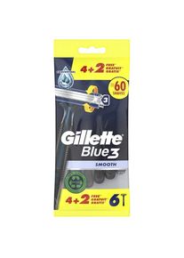 Gillette, Nassrasierer, Blue 3 Smooth Razors 6 pcs