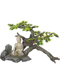Nobby Aqua Ornaments BUDDHA mit Pflanzen (Dekoration, sonstige Gegenstände), Aquarium Dekoration