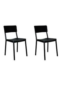 Resol LISBOA Set 2 Silla Interior, Exterior Negro