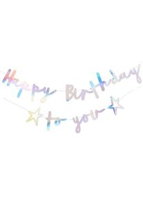 Club Green Guirlande nacrée Happy Birthday