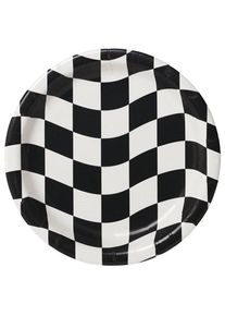 8 assiettes en papier Racing Team 23cm