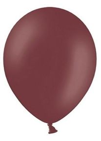 partydeco 100 ballons de fête rouge-brun 23cm