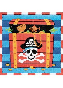 Amscan 16 serviettes trésor pirate 33cm