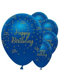 6 luxueux ballons joyeux anniversaire 30cm
