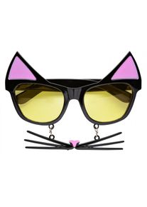 Widmann Lunettes de chaton drôle avec moustaches