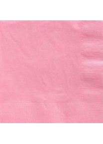 125 serviettes roses Genève 33cm
