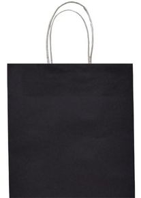 Amscan Sac en papier noir Basel 25cm