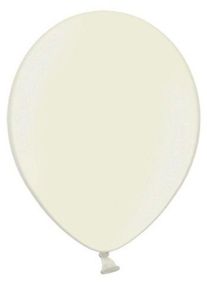 partydeco 50 ballons métalliques Party Star crème 27cm