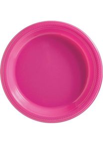 50 store plastikplader i høj kvalitet lyserød 26 cm