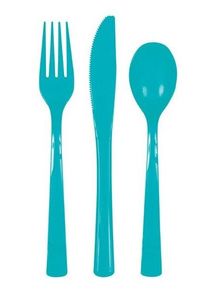 UNIQUE Couverts turquoise Konstanz 18 pièces