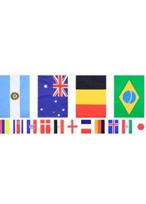 Guirlande de drapeaux de pays One World 9,9 m