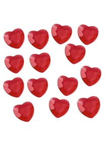 Diamants coeur épars rouges 28g