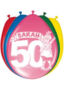 Folat 8 ballons Félicitations Sarah 30cm