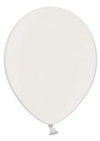 partydeco 100 ballons métalliques Celebration blanc 29cm