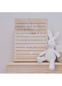 Ginger Ray Tableau à lettres naturel pour bébé