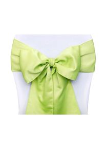 partydeco 10 boucles de chaise vert 15cm x 2.75m